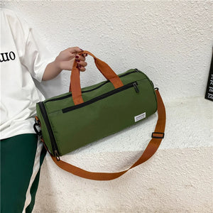 Waterproof Fitness Bag with Shoulder Strap Dry/Wet Zones Shoe Storage