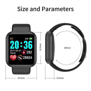 Elegant Popular Smart Watch For Women and Men D20 Pro Men Smartwatch for IOS and Android Sistems With Heart Rate Monitor Blood Pressure Sports Tracker Wristband