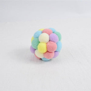 Fashion New Plush Pet Toy Cat and Dog Self-Hey Funny Cat Bite-Resistant Toy Ball Cute Funny Interactive Toy Balls For Cats Multicolor Toy Balls For Cat