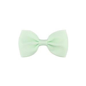 Colorful Mini Bow Tie Hair Clip Small Sweet Solid Ribbon Bow Safety Hair Clips Hairpins Baby Girl Hair Accessories