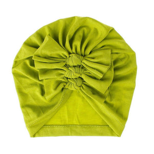 Modern Handamde Toddler Baby Boys& Girls Turban Head Wrap Beanie Cotton Hat Solid Cap Headband For Kids
