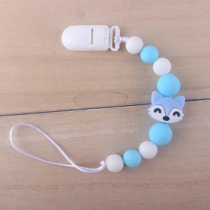 Handmade Animal Pendant Pacifier Clips Chain Nipple Holder for Infant Baby Pacifier