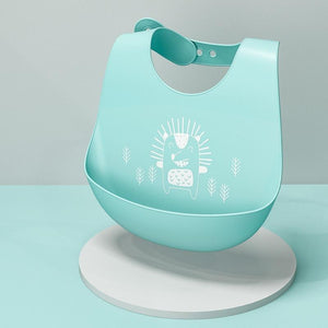 Trend NEW Baby Adjustable Picture Waterproof Saliva Dripping Soft Silicone Bibs For Girls and Boys Kids