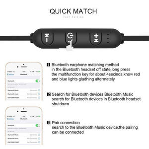 Luxury Modern New 5.0 Bluetooth Earphone Sports Neckband Magnetic Wireless earphones Stereo Earbuds Music Metal Headphones With Mic For All Phones