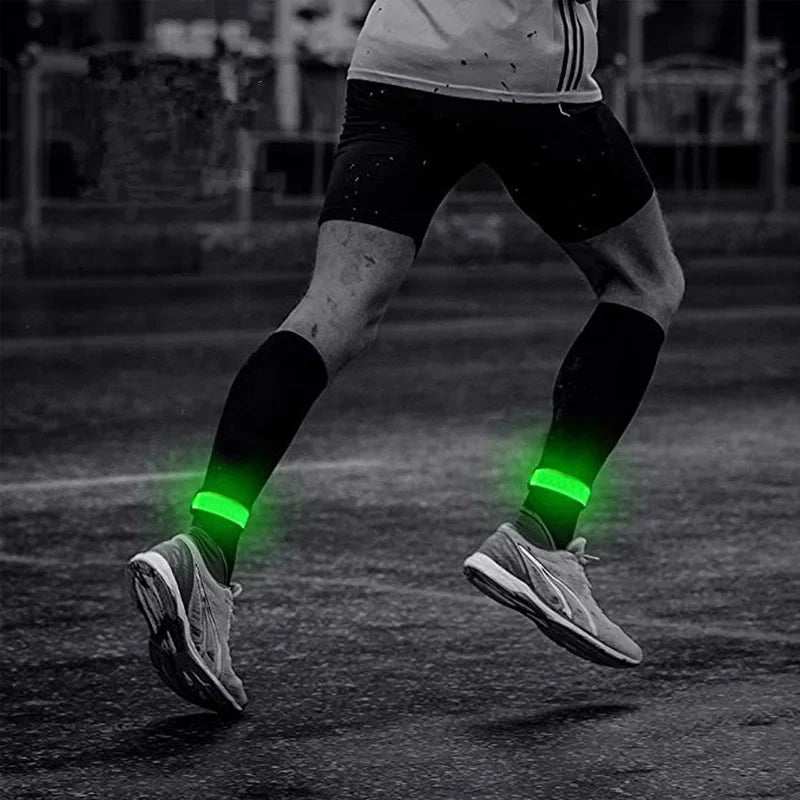 Adjustable LED Wristbands for Runners Joggers & Cyclists