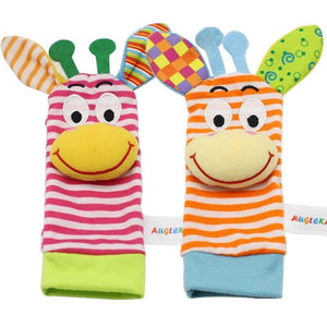 Colorful Wrist Rattles Infant Baby Kids Socks Rattle Toys Foot Socks Educational Toy High Quality Babies Gift