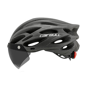Visored Bike Helmet with LED Light