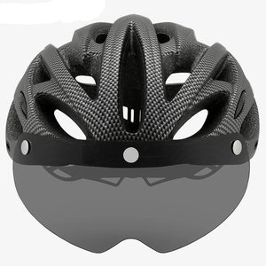 Visored Bike Helmet with LED Light