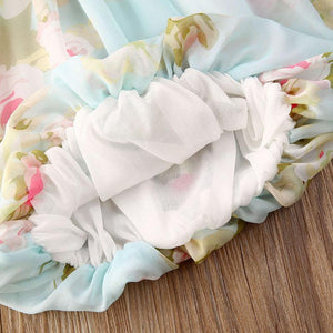 Luxury Modern Colorful Floral Design Toddler Baby Girl Summer Floral Print Sleeveless Dress FOr Baby Girls