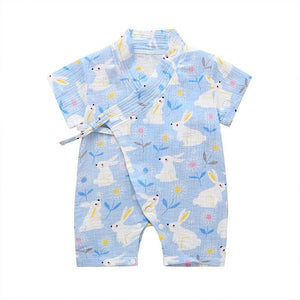 Summer Baby Girl/Boys Clothing Short-sleeved Rompers Jumpsuit Floral Print  Cute Soft Newborn Infant Baby Playwear For Girls and Boys Kids