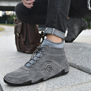 Conquer Winter in Style: Men's Leather Snow Boots