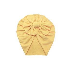 Luxury Modern Baby Headband Hat Bowknot Print Cotton Stretchy Turban Headband Infant Head Wrap Beanie Hat  For Babies and Kids