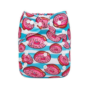 Baby One Size Fits All Reusable Baby Cloth Diaper with  Microfiber Insert Diaper For Baby Boys and Baby Girls In Modern New Printed Design