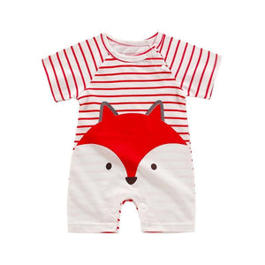 Infant Jumpsuit Summer Romper Cartoon Animal Print Girl  and Boy Cotton Suit Newborn Romper Design