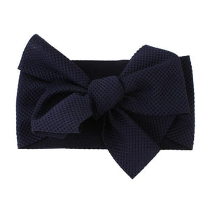 Elastic Candy Solid Color Head Wrap Newborn Head bands Bowknot Bows for Baby Girl Hair Accessories