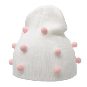 Baby Winter Autumn Warm Knit Hat For Girls Boys Solid Color For Baby and Kids