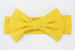 Headband Knitted Cotton Children Girls Elastic Bow Hair Bands Turban for girl Headbands