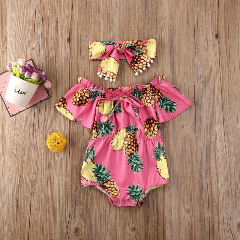 Modern Elegant Baby Girl Flower Romper Jumpsuit Playsuit Outfits Clothes For Girls With Bow