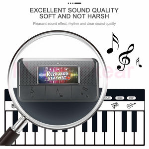Electronic Musical Piano Mat Keyboard Baby Crawling Touch Play Game Carpet Mat Educational Musical Instrument Toy For Kids