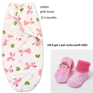 100% Cotton Baby Swaddle Wrap Blanket Newborn Infants Baby Envelop Sleep Bag Sleepsacks For Girls