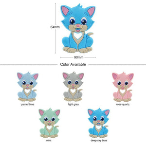Baby Teethers Cartoon Animal Baby Teething Toy Penguin Silicone Teether Unicorn Pendant Raccoon Accessories