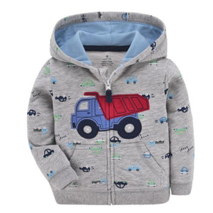 Luxury Printed New Trend Newborn Baby Hooded  Cotton Sweater For Baby Girl/boys In Elegant Modern Luxury Style With Unicorn