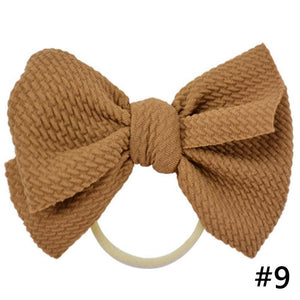 Headband Bow Girl Headbands Nylon Elastic Hair Accessories Photography Props For Baby Girls In Elegant Design