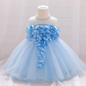 Luxury Modern Designer Toddler Baby Girl Infant Princess Lace Tutu Dress Baby Girl Wedding Dress Kids Party Dress