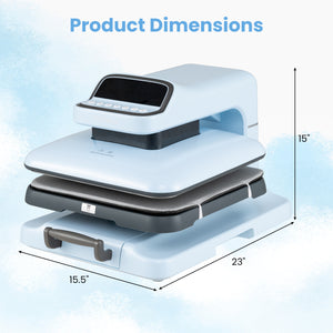 Heat Press Machine with Auto Release for T Shirts-Blue