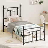 Full/Queen/Twin Size Heavy-duty Metal Bed Frame with Headboard-Twin Size