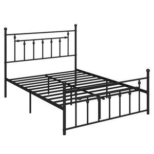 Full/Queen/Twin Size Heavy-duty Metal Bed Frame with Headboard-Queen Size