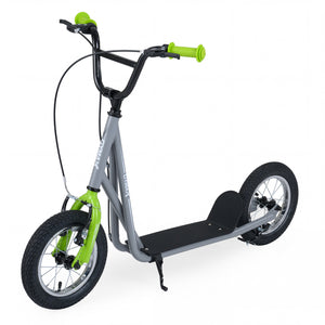 Height Adjustable Kid Kick Scooter with 12 Inch Air Filled Wheel-Grey