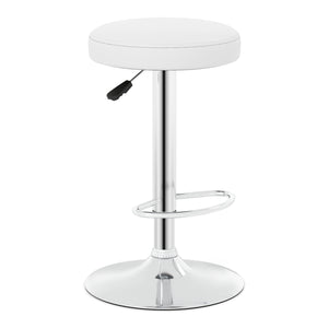 Height-adjustable Bar Stool with 360Â° Swivel for Kitchen & Dining-White