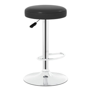 Height-adjustable Bar Stool with 360Â° Swivel for Kitchen & Dining-Black