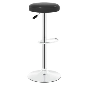 Height-adjustable Bar Stool with 360Â° Swivel for Kitchen & Dining-Black