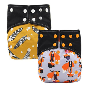 All-In-One  Cloth Diaper for Baby Bamboo Charcoal Eco-friendly Baby Cloth Diaper