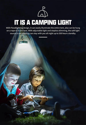 WUBEN F5 Multifunctional camping Light 500 Lumens IP64 Type-c Charging Mobile power bank Outdoor camping tent lights