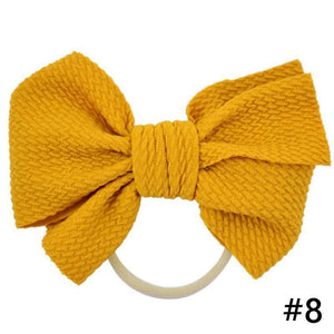 Headband Bow Girl Headbands Nylon Elastic Hair Accessories Photography Props For Baby Girls In Elegant Design