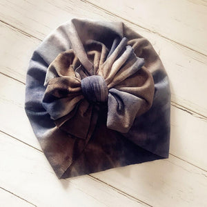 Cute Baby Hat Toddler Kids Soft Cotton Turban Beanies Hat Boy Girl Floral Bowknot Head Wraps