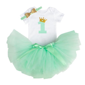 New Trend Dress For Baby Girls First 1st Birthday Baby Clothing Toddler Summer Clothes For Birthday Party
