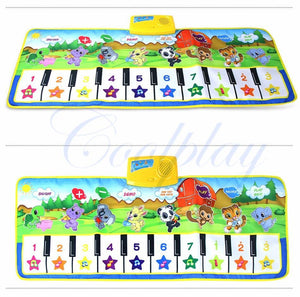 Musical Mat With Animal Voice Baby Piano Playing Carpet Music Game Instrument Toys Early Educational Toys For Kids
