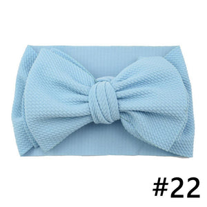 Baby Girls Headband Big Bow Hair Band Kids Adjustable Head Wrap Turban Infant Hair Accessories