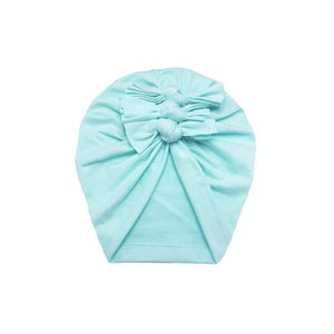 Luxury Modern Baby Headband Hat Bowknot Print Cotton Stretchy Turban Headband Infant Head Wrap Beanie Hat  For Babies and Kids