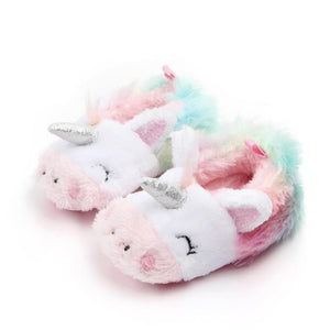 Princess Newborn Baby Crawling Shoes Girl Slippers Pre Walker Trainers Fur Winter Soft Shoes