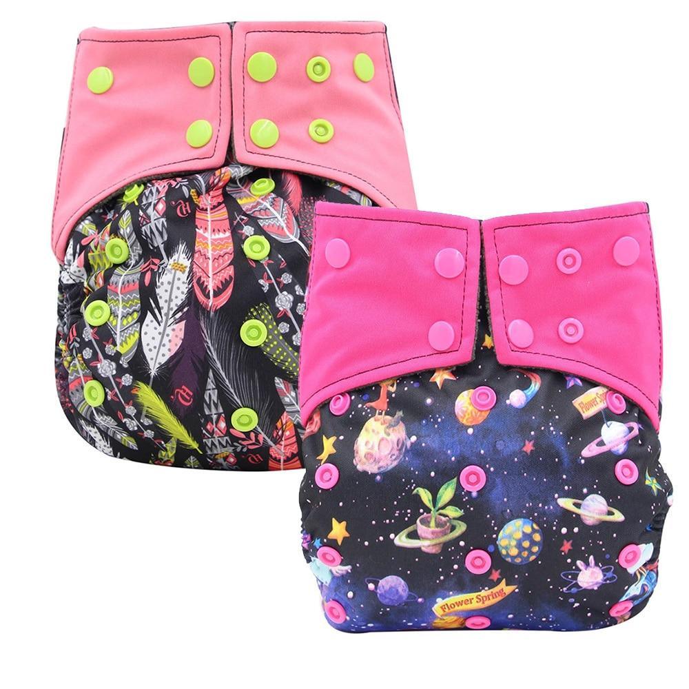 All-In-One  Cloth Diaper for Baby Bamboo Charcoal Eco-friendly Baby Cloth Diaper