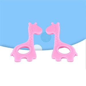 New  Cute Giraffe Appease Teether Toy Teething Chew Toddler Silicone  Natural Organic Food Perfect For Baby Boys and Girls