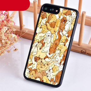 Golden Retriever Dog Cute Puppy Phone Case For Iphone 14 5 6 7 8 Plus X Xr Xs 11 12 13 Pro Max  Ultra Full Protective Liquid Silicone Case Back Cover For Iphone