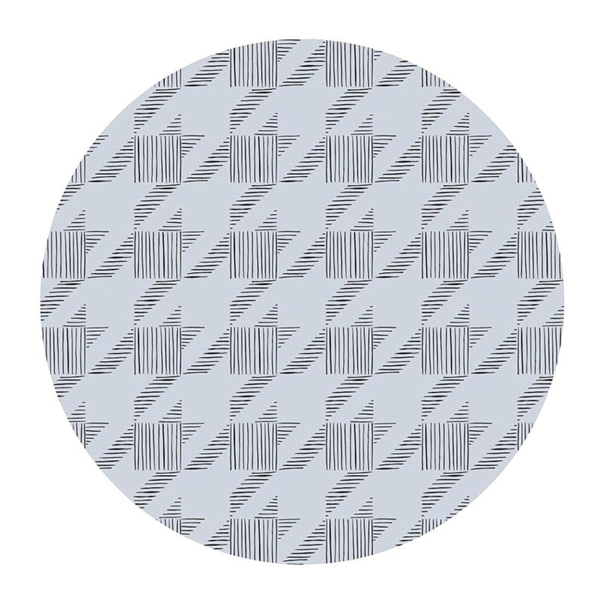 Houndstooth & Flower Ceramic Coaster Set of 4