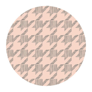 Houndstooth & Flower Ceramic Coaster Set of 4