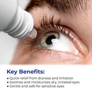 Eye Drops for Dry Eyes Gentle Therapy for Irritated Dry Itchy Sensitive Eyes